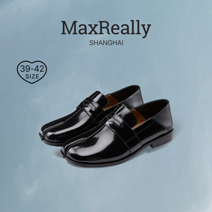 MaxReally 单鞋女夏季女款分趾鞋女真皮踩跟一脚蹬鞋大码39404142