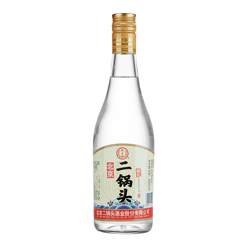 永丰牌北京二锅头白酒42度献礼500ml*1瓶 清香型白酒官方旗舰店