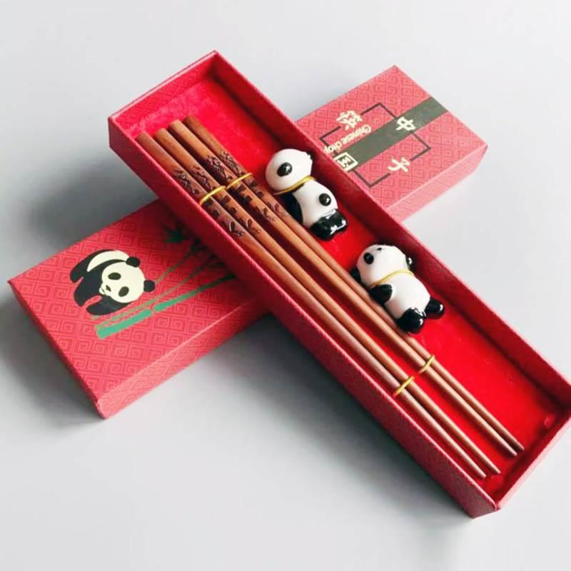 New Chinese style chopsticks China panda souvenir Gift Set