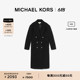 MICHAEL KORS 奥莱 女士双排扣宽松毛呢大衣外套