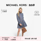 MICHAEL KORS 奥莱 女士印花 A 字荷叶边连衣裙