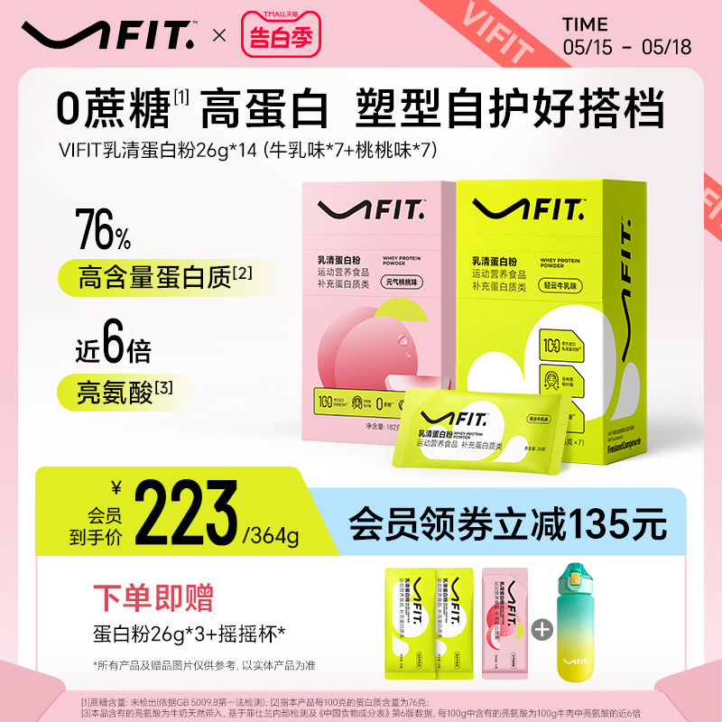 VIFIT分离乳清蛋白粉女性运动健