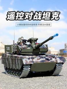中国99遥控坦克合金履带式金属电动可发射玩具男孩儿童遥控汽车
