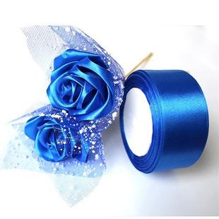 包邮缎带彩带4cm宽手工丝带玫瑰花diy材料包制作花束套装蓝色妖姬