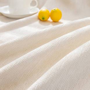 白色雪尼尔沙发盖布巾简约现代四季通用坐垫ins风防猫抓沙发套罩