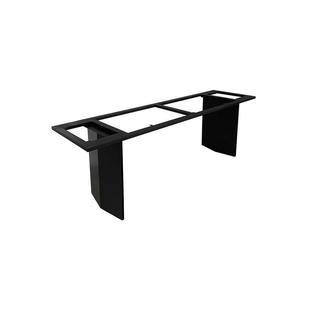 定制岩板桌腿碳素钢实心金属支架办公桌会议桌子腿实木桌脚餐台脚