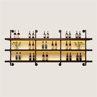 铁艺墙面书架墙上落地多层收纳实木置物架桌面卧室厨房隔板酒架