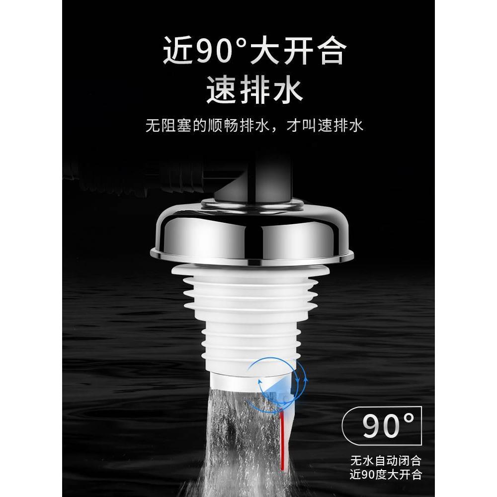 洗衣机下水管地漏接头排水管道专用防臭防溢两用卫生间三通盖内芯