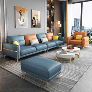 轻奢现代免洗科技布沙发客厅小户型北欧简约乳胶网红四人布艺沙发