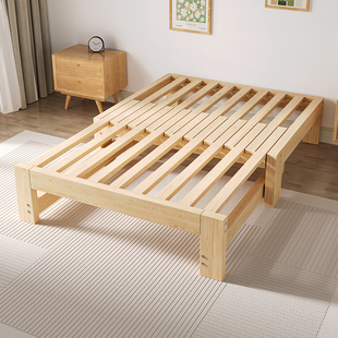 实木沙发床折叠两用小户型客厅伸缩床单人多功能拼接床家用抽拉床