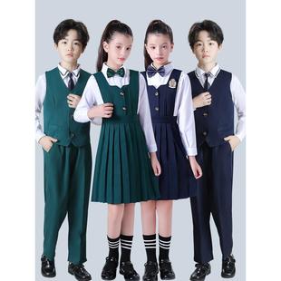 一中十小生大合学唱表演装英伦风校服歌zh-21朗诵服礼服儿童幼儿