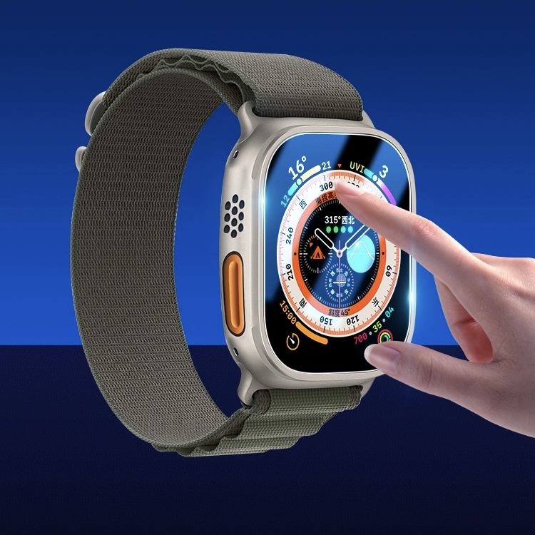 高清防刮钢化膜适用于阿斯尼Hello Watch 3+ 苹果Ultra 49MM