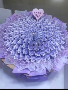 半成品网红有钱花花束手工DIY制作材料包生日礼物送男友女友妈妈