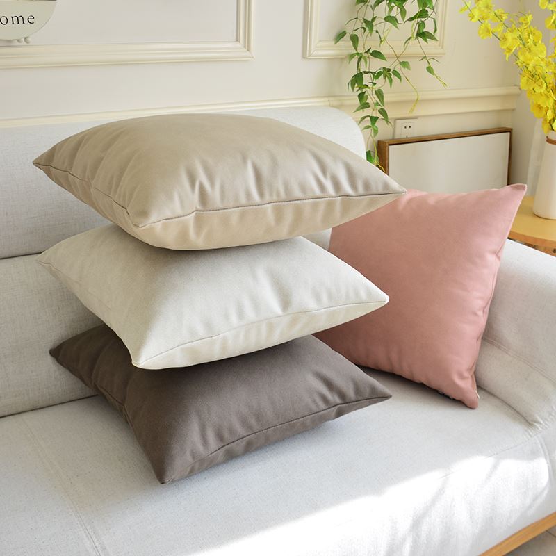 科技布抱枕沙发客厅轻奢高级感靠枕方形大靠背垫不含芯可折洗定做