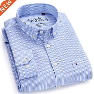 Men's Button Down Casual Durable Oxford Shirt Single Pat