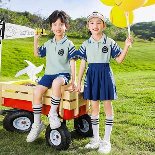 幼儿园园服大班毕业服夏季套装小学生夏装校服一年级儿童班服