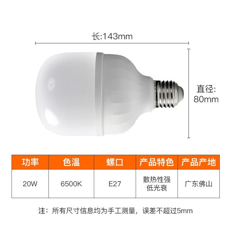 FSL佛山照明led节能灯泡家用超亮护眼E27螺口吊灯工厂大功率球泡