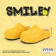 【孟子义同款】SMILEY笑脸半拖厚底增高面包勃肯穆勒一脚蹬拖鞋子