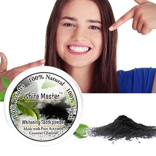 网红Activated Charcoal Teeth Whitening Stain Remover Toothpa