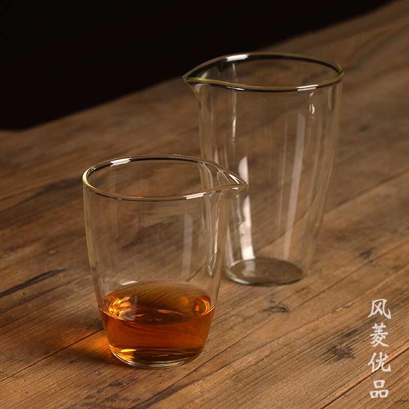 风菱优品 个性日式公道杯茶海 功夫茶具配件耐热玻璃分茶器公杯