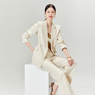 新款气质白色职业套装正装女装高级休闲西装外套显瘦韩版通勤女士