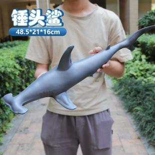 海豚海洋动物大号鲨鱼玩具仿真软胶儿童玩具海底世界鲸鱼模型摆件
