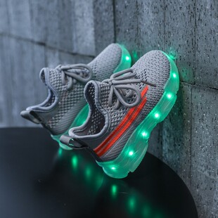 速发Sneakers Led light kidsshoes Baby Shoes For Kids Girls B