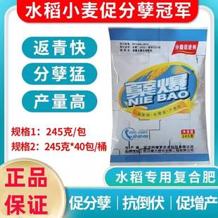 蘖爆小麦水稻专用肥料增产增收叶面肥返青抗倒铁杆发兜矮壮促分蘖