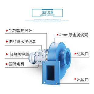 2023小型锅炉引风机耐高温家用烟囱抽风机吸烟排尘工业不锈钢风机