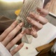 【落日金沙】精致花朵猫眼手工穿戴甲2025新款新娘结婚显白美甲贴