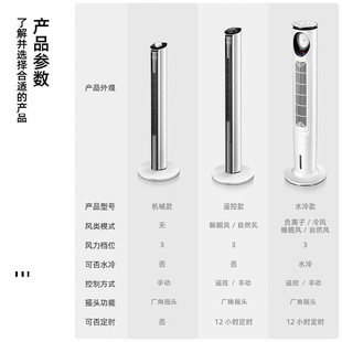 定制电风扇落地扇家用小加水无叶下铺床上宿舍台式塔扇专用可定时