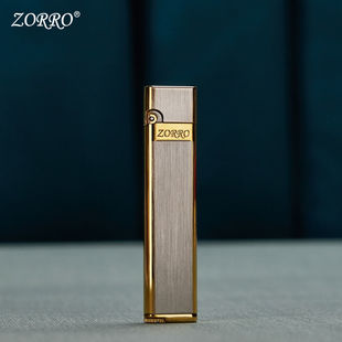 ZORRO佐罗668超薄煤油打火机纤巧标志创意砂轮个性礼物男士防风潮