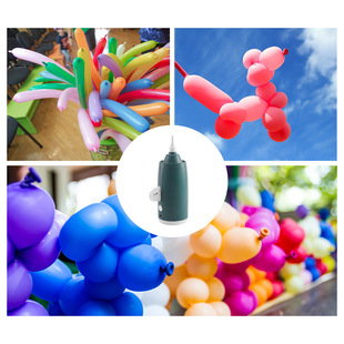 定制魔术长条气球便携带式充电式电动打气筒大功率蓄电款充气机泵