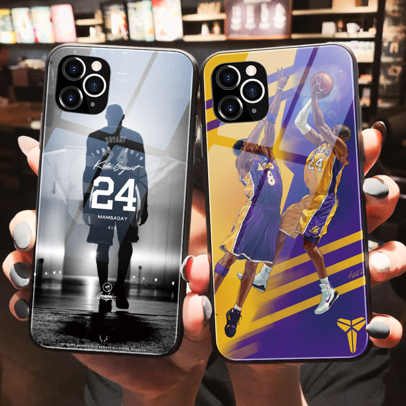 NBA科比iphone11苹果x手机壳xr黑曼巴13promax布莱恩特14篮球8plus24号15pro纪念科比6s玻璃12pro硬壳12mini