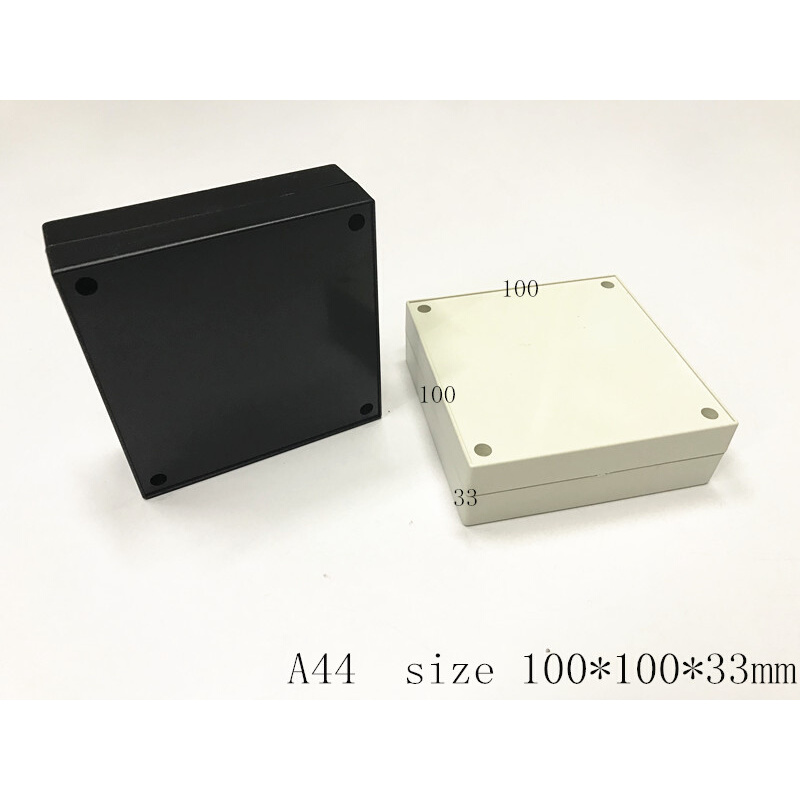 直销新款塑料外壳电子机壳/灌胶盒塑胶盒仪表壳体A44  100*100*33