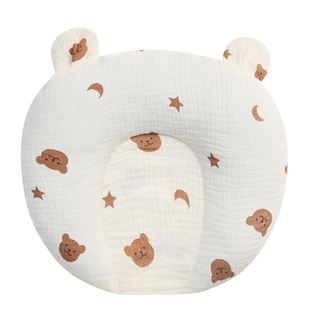 婴儿定型枕新生儿纠正头型矫正纯棉宝宝0一3月睡0到6个月小米枕头