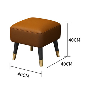 。换鞋凳长条凳方形服装店衣帽间皮凳简约家用小凳子矮进入户门可