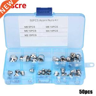 推荐50Pcs/Set ainless eel Acorn Hex Nuts Ball Cover Mut M3/M