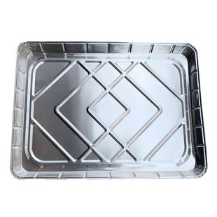 锡纸盘加厚超大号浅盘烤肉烤串烘焙锡纸烤盘矮盒外卖一次性打包盒