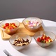 SOMIER茶色波点家用整套米饭碗水果甜品碗耐高温火锅调料玻璃碗