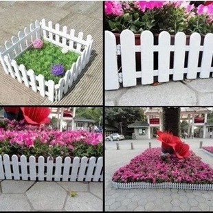 菜园子篱笆塑料栅栏围栏小篱笆庭院白色户外草坪花园装饰室内围栏