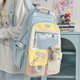 透明痛包双肩包女2025年新款大容量背包小学生初中高中学生书包女