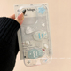 ins高级感立体贝壳小鱼苹果iPhone16ProMax手机壳透明滴胶15pro新款14防摔13小众女款14pro全包16Pro硅胶12软