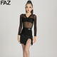 FAZ女童网红拉丁舞服装拉丁服儿童表演演出服少儿网红练习练功服