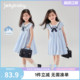 连衣裙女童学院风儿童夏装公主裙女孩夏款宝宝薄款女大童裙子夏季