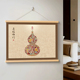 新中式福禄电表箱装饰画遮挡配电箱电闸挂画葫芦好寓意百福卷轴画