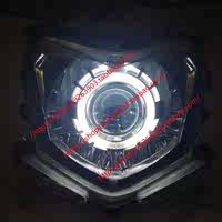 雅马哈尚领改装Q5双光透镜双天使眼疝气灯摩