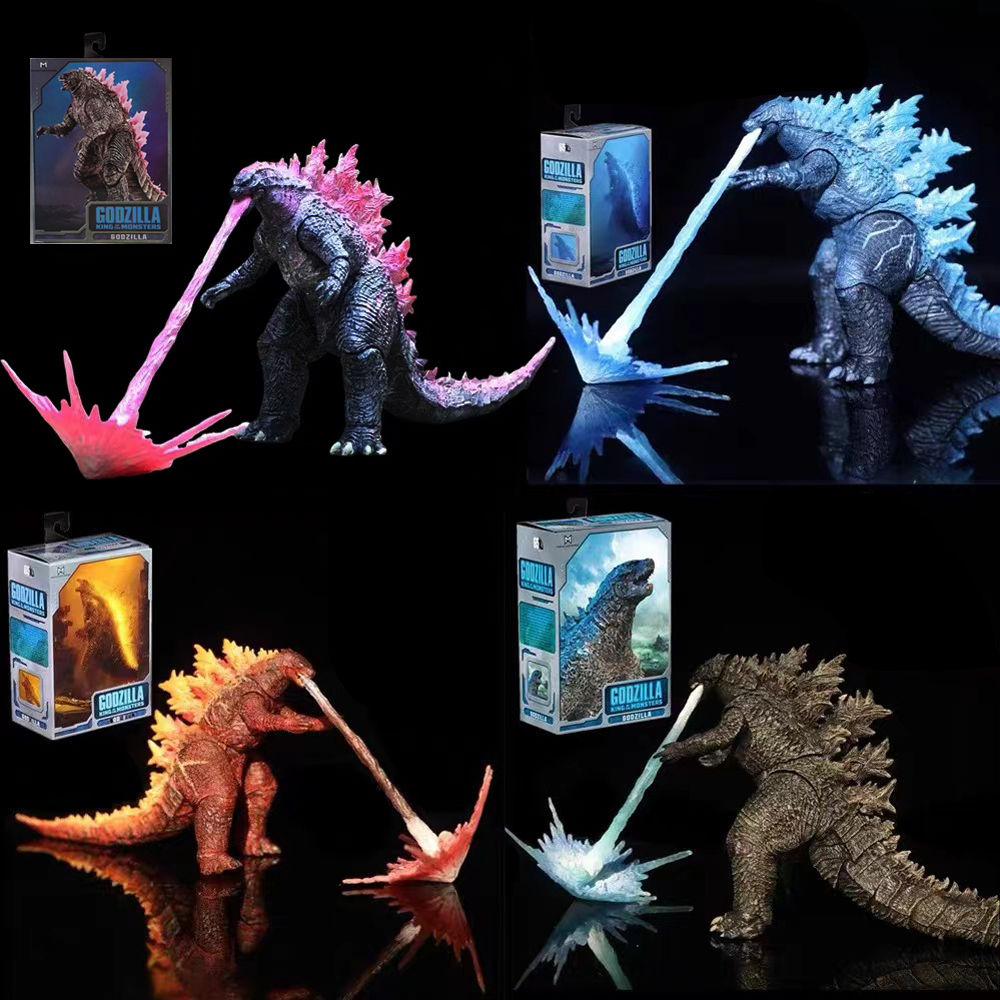 2024电影版红莲哥斯拉可动手办 Godzilla 核爆怪兽 玩具模型NECA