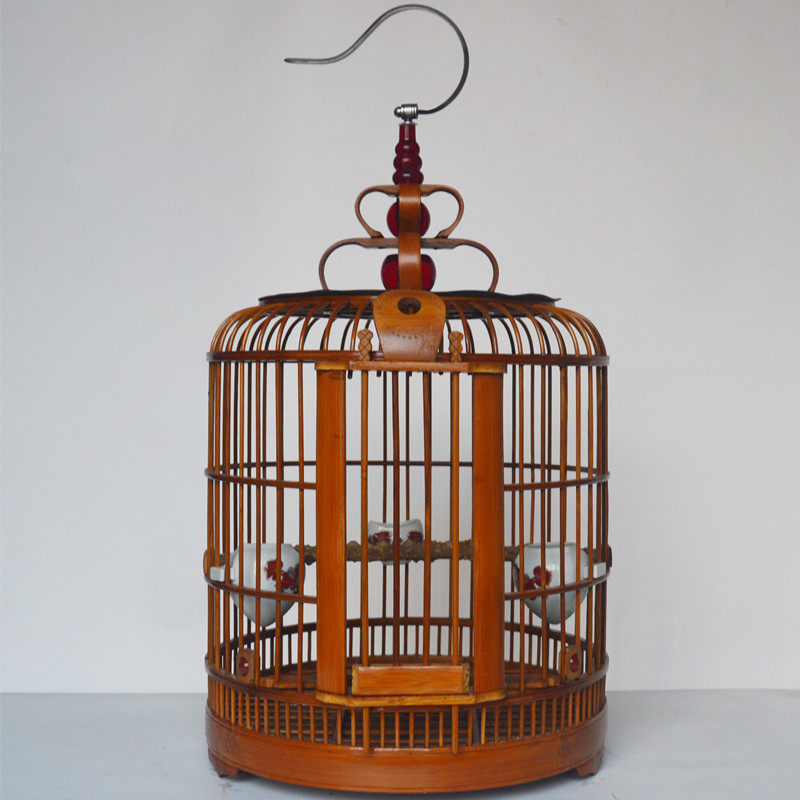 画眉鸟笼老竹画眉鸟精品贵州八哥鹩哥鸟笼子全套川笼手工凯里鸟笼