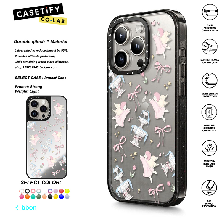 香港代购 CASETiFY To Angel蝴蝶结 森林早报系列 致天使  适用iphone15/14/13/12/11Pro/Max手机壳